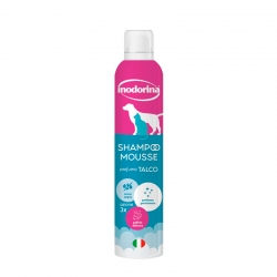 Inodorina Champú Seco en Mousse para Perros y Gatos Talco