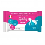 Inodorina Refresh Toallitas para Perros y Gatos Talco