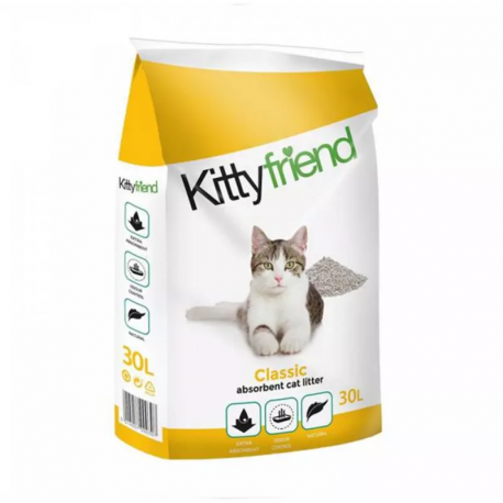 KittyFriend Classic Arena Absorbente para Gatos Sin Perfume