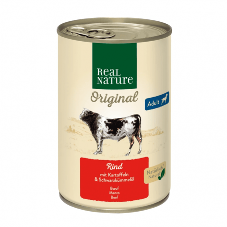 Real Nature Classic Latas Para Perros Adultos Ternera
