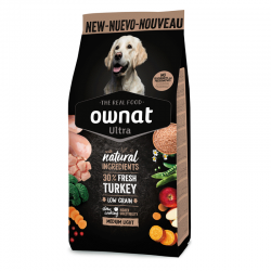 Ownat Ultra Low Grain Medium Light Pienso para Perros Medianos
