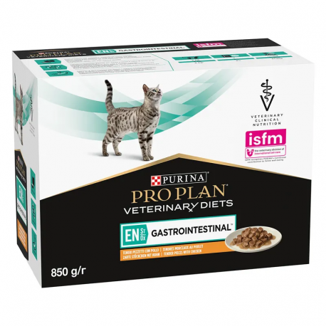 Pro Plan Veterinary Diets EN Gastrointestinal Comida Húmeda para Gatos con Pollo