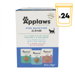 Applaws Multipack Sobres de Comida Húmeda en Caldo para Gatos con Pescado