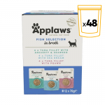 Applaws Multipack Sobres de Comida Húmeda en Caldo para Gatos con Pescado