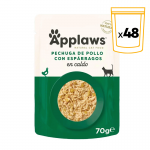 Applaws Sobres de Comida Húmeda en Caldo para Gatos con Pollo y Espárragos