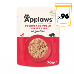 Applaws Sobres de Comida Húmeda en Gelatina para Gatos con Pollo y Ternera