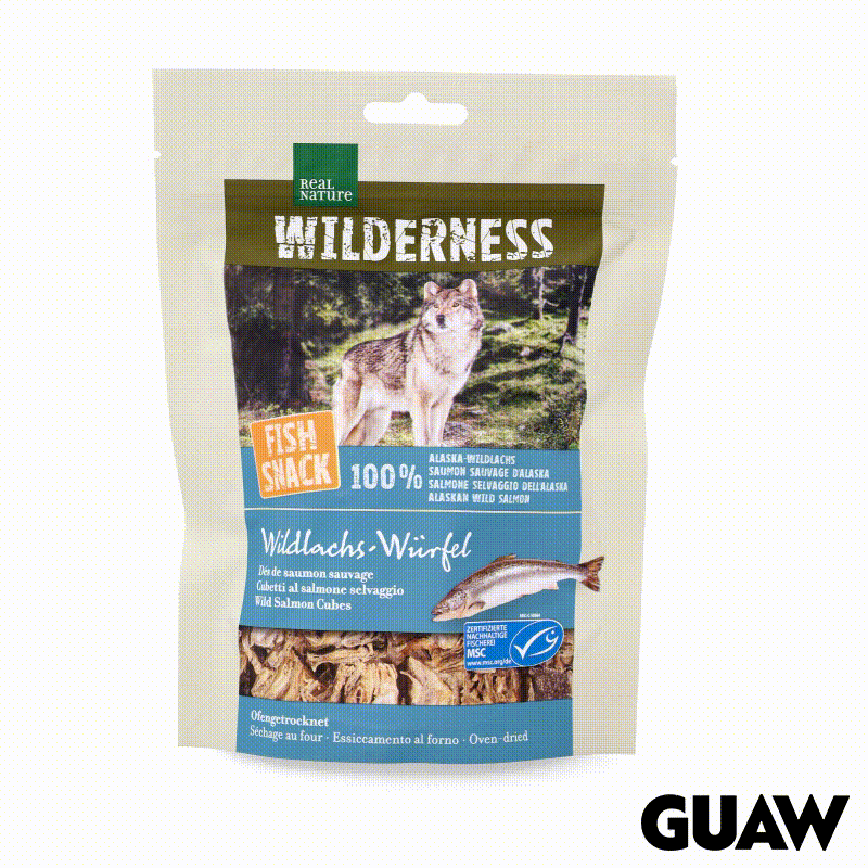 Real Nature Snack Wilderness Cubos de Salmón Para Perros